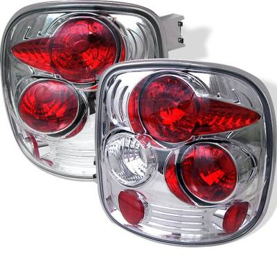 Chevrolet Silverado Spyder Euro Style Taillights - Chrome - 111-CS99STS-C