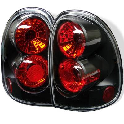 Dodge Durango Spyder Euro Style Taillights - Black - 111-DC96-BK