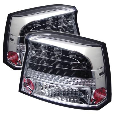 Dodge Charger Spyder LED Taillights - Chrome - 111-DCH05-LED-C