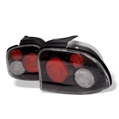 Dodge Neon Spyder Euro Style Taillights - Black - 111-DN95-BK