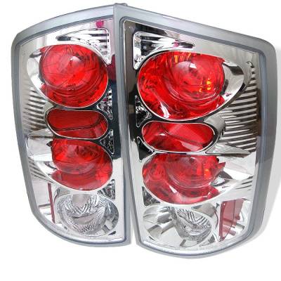 Dodge Ram Spyder Euro Style Taillights - Chrome - 111-DRAM02-C