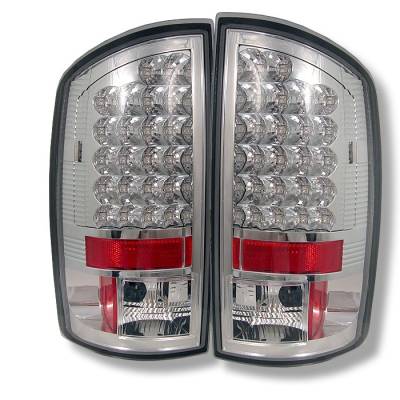 Dodge Ram Spyder LED Taillights - Chrome - 111-DRAM02-LED-C