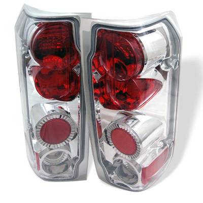 Ford F150 Spyder Euro Style Taillights - Chrome - 111-FF15089-C