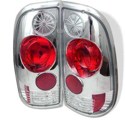 Ford F150 Spyder Euro Style Taillights - Chrome - 111-FF15097-C