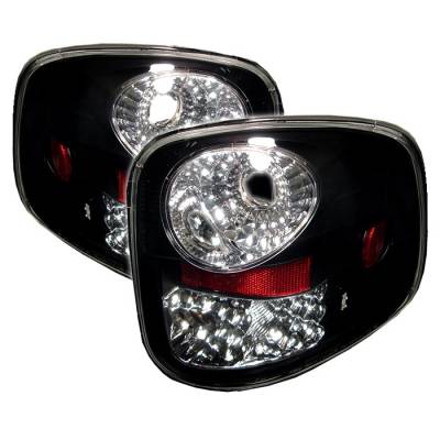 Ford F150 Spyder LED Taillights - Black - 111-FF15097FS-LED-BK