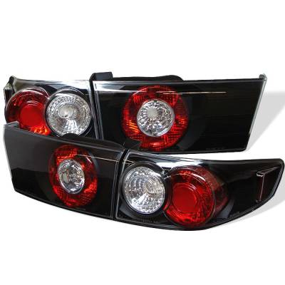 Honda Accord 4DR Spyder Euro Style Taillights - Black - 111-HA03-4D-BK