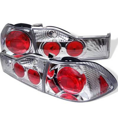 Honda Accord 4DR Spyder Altezza Taillights - Chrome - 111-HA03-4D-BK