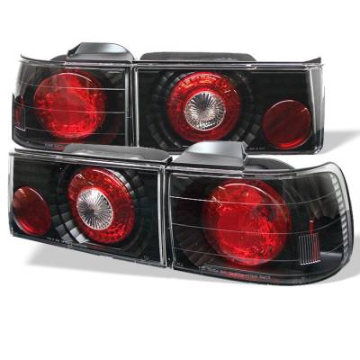 Honda Accord 4DR Spyder Euro Style Taillights - Black - 111-HA90-BK