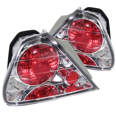 Honda Accord 2DR Spyder Euro Style Taillights - Chrome - 111-HA98-2D-C