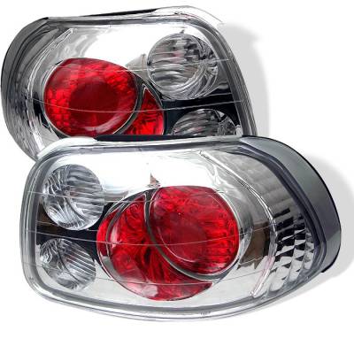 Honda Del Sol Spyder Euro Style Taillights - Chrome - 111-HDS93-C