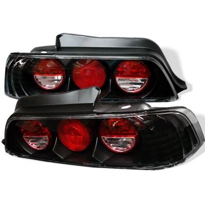 Honda Prelude Spyder Euro Style Taillights - Black - 111-HP97-BK