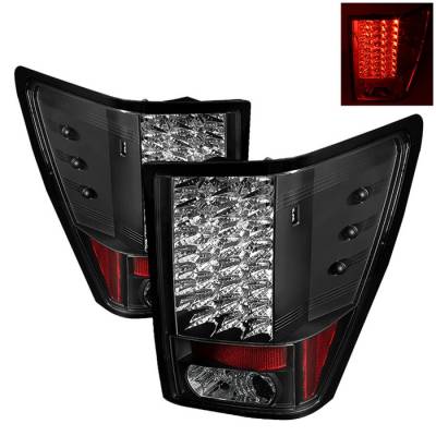 Jeep Grand Cherokee Spyder LED Taillights - Black - 111-JGC07-LED-BK