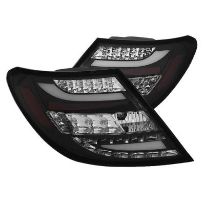 Mercedes-Benz C Class Spyder LED Taillights - Black - 111-MBZC08-LED-BK