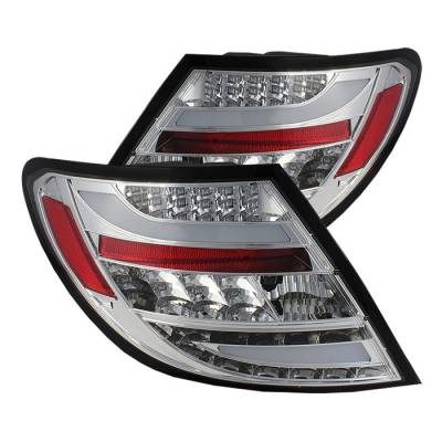 Mercedes-Benz C Class Spyder LED Taillights - Chrome - 111-MBZC08-LED-C