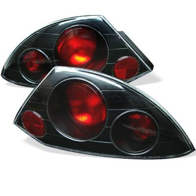 Mitsubishi Eclipse Spyder Euro Style Taillights - Black - 111-ME00-BK