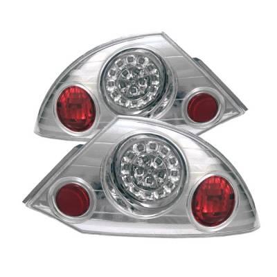 Mitsubishi Eclipse Spyder LED Taillights - Chrome - 111-ME00-LED-C