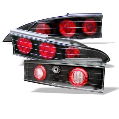 Mitsubishi Eclipse Spyder Euro Style Taillights - Black - 111-ME95-BK