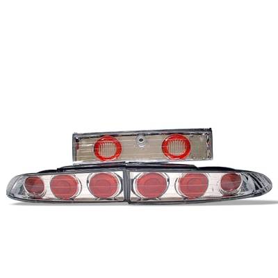 Mitsubishi Eclipse Spyder Euro Style Taillights - Chrome - 111-ME95-C