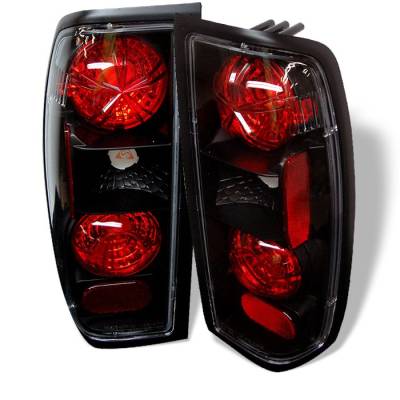 Nissan Frontier Spyder Euro Style Taillights - Black - 111-NF98-BK