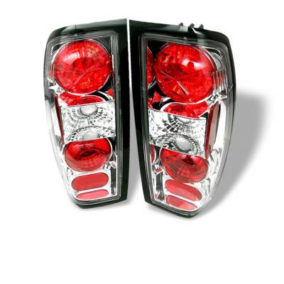 Nissan Frontier Spyder Euro Style Taillights - Chrome - 111-NF98-C