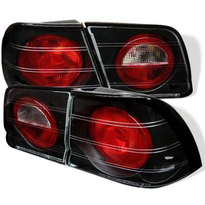 Nissan Maxima Spyder Euro Style Taillights - Black - 111-NM95-BK