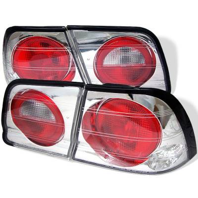 Nissan Maxima Spyder Euro Style Taillights - Chrome - 111-NM95-C