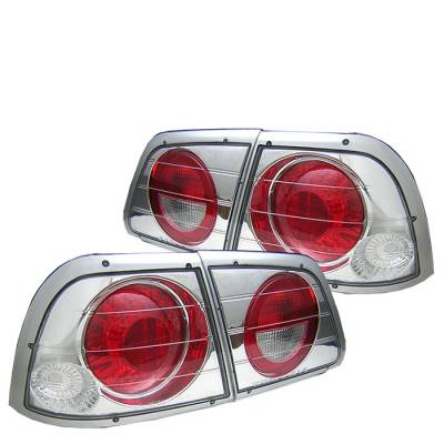 Nissan Maxima Spyder Euro Style Taillights - Chrome - 111-NM97-C