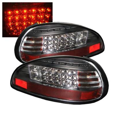 Pontiac Grand Prix Spyder LED Taillights - Black - 111-PGP97-LED-BK