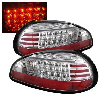 Pontiac Grand Prix Spyder LED Taillights - Chrome - 111-PGP97-LED-C