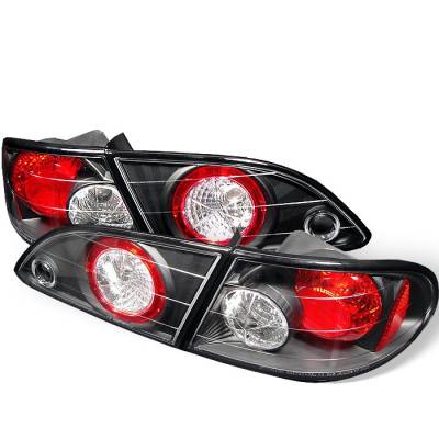 Toyota Corolla Spyder Euro Style Taillights - Black - 111-TC98-BK