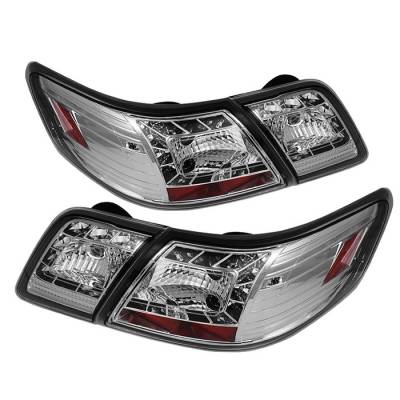 Toyota Camry Spyder LED Taillights - Chrome - 111-TCAM07-LED-C