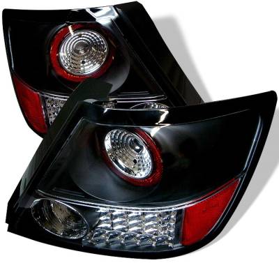 Scion tC Spyder LED Taillights - Black - 111-TSTC04-LED-BK