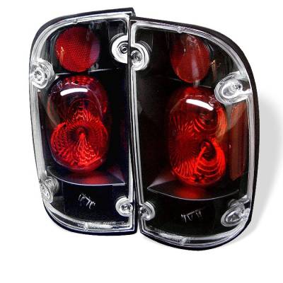 Toyota Tacoma Spyder Euro Style Taillights - Black - 111-TT95-BK