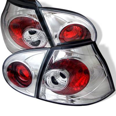 Volkswagen Golf Spyder Euro Style Taillights - Chrome - 111-VG03-C