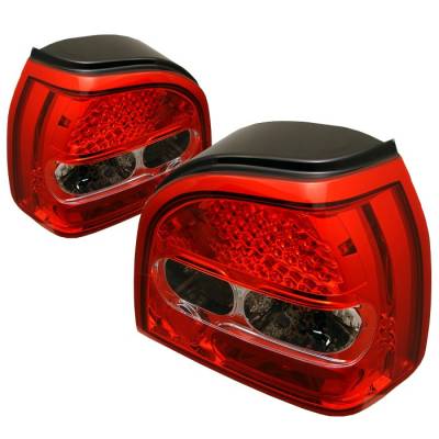 Volkswagen Golf Spyder LED Taillights - Red Clear - 111-VG92-LED-RC