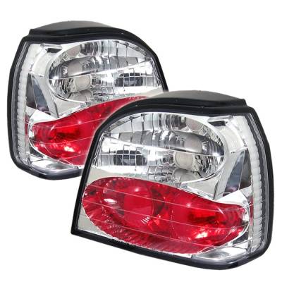 Volkswagen Golf Spyder Euro Style Taillights - Chrome - 111-VG93-C