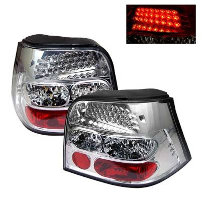 Volkswagen Golf Spyder LED Taillights - Chrome - 111-VG98-LED-C