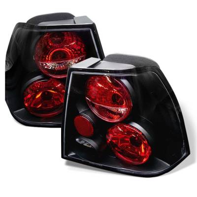 Volkswagen Jetta Spyder Euro Style Taillights - Black - 111-VJ99-BK