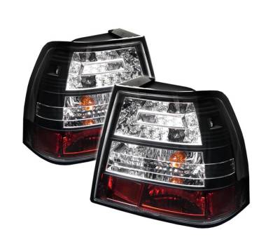 Volkswagen Jetta Spyder LED Taillights - Black - 111-VJ99-LED-BK