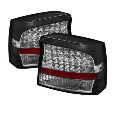 Dodge Charger Spyder LED Taillights - Black - ALT-JH-DCH05-LED-BK