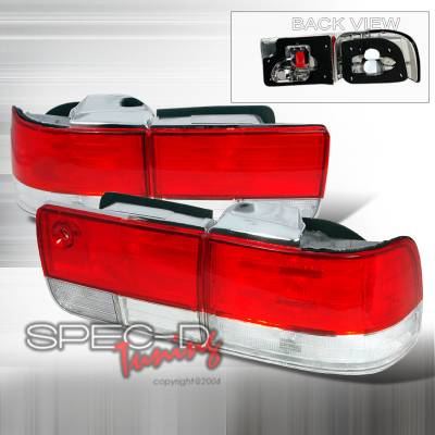 Honda Accord 4DR Spec-D Taillights - Red & Clear - LT-ACD924RPW-DP