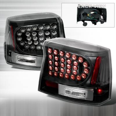 Dodge Charger Spec-D LED Taillights - Black - LT-CHG05JMLED-KS