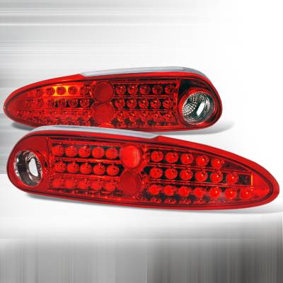 Chevrolet Camaro Spec-D LED Taillights - Red & Chrome - LT-CMR93RCLED-KS