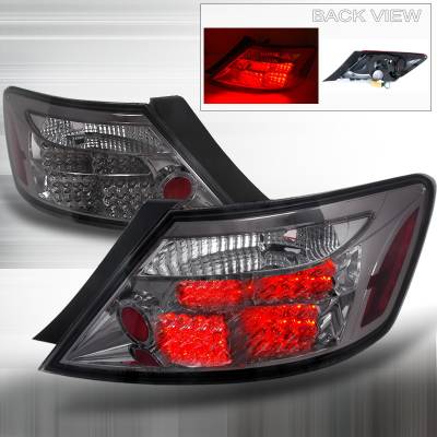 Honda Civic 2DR Spec-D LED Taillights - Smoke - LT-CV062GLED-KS