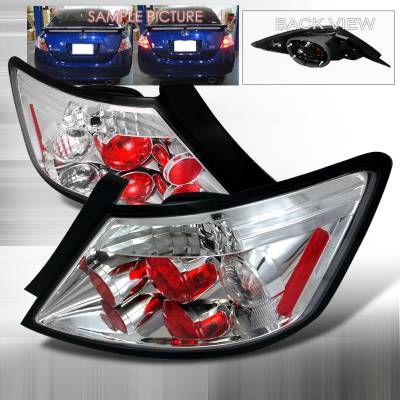 Honda Civic 2DR Spec-D Altezza Taillights - Chrome - LT-CV062-TM