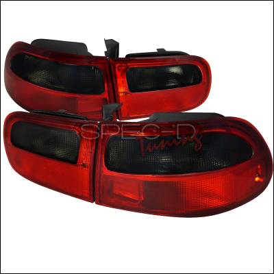 Honda Civic HB Spec-D Taillights - Red & Clear - LT-CV923RG-RS