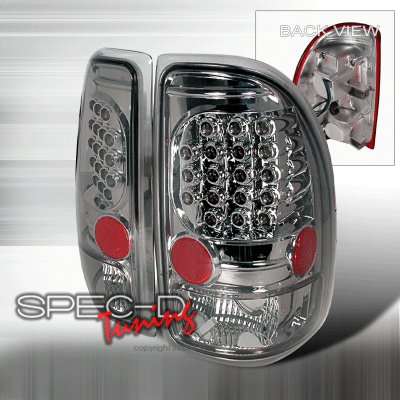 Dodge Dakota Spec-D LED Taillights - Smoke - LT-DAK97GLED-KS