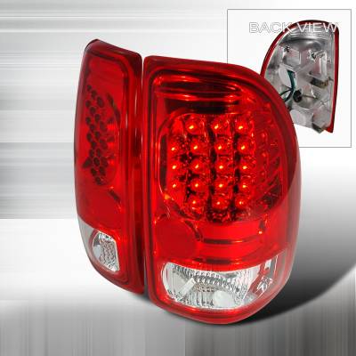 Dodge Dakota Spec-D LED Taillights - Red - LT-DAK97RLED-KS