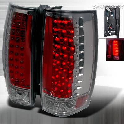 Chevrolet Tahoe Spec-D LED Taillights - Chrome - LT-DEN07GG3LED-KS