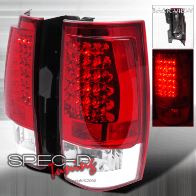 Chevrolet Tahoe Spec-D LED Taillights - Chrome - LT-DEN07JMG3LED-KS